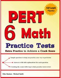 Icon image 6 PERT Math Practice Tests: Extra Practice to Achieve a Crack Score Paperback