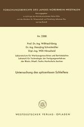 Icon image Untersuchung des spitzenlosen Schleifens