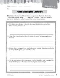 Icon image Hatchet Close Reading and Text-Dependent Questions