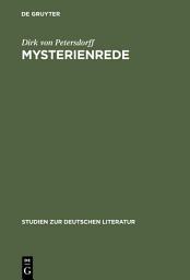 Icon image Mysterienrede: Zum Selbstverständis romantischer Intellektueller