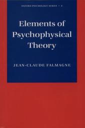 Icon image Elements of Psychophysical Theory