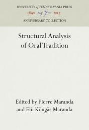 Icon image Structural Analysis of Oral Tradition