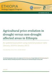 Icon image Agricultural price evolution in drought versus non-drought affected areas in Ethiopia