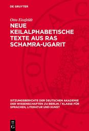 Icon image Neue Keilalphabetische Texte aus Ras Schamra-Ugarit