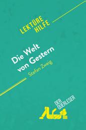 Icon image Die Welt von Gestern von Stefan Zweig (Lektürehilfe): Detaillierte Zusammenfassung, Personenanalyse und Interpretation