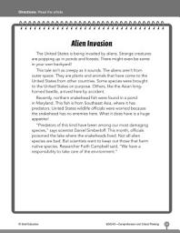 Icon image Test Prep Level 2: Alien Invasion Comprehension and Critical Thinking
