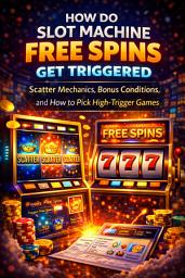 Icon image How Do Slot Machine Free Spins Get Triggered: Scatter Mechanics, Bonus Conditions, and How to Pick High-Trigger Games