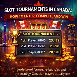 Icon image Slot Tournaments in Canada: How to Enter, Compete, and Win: Leaderboard formats, re-buy rules, and the strategy Canadian players actually use