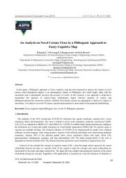 Icon image An Analysis on Novel Corona Virus by a Plithogenic Approach to Fuzzy Cognitive Map