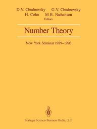 Icon image Number Theory: New York Seminar 1989–1990