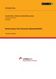 Icon image Review Essay: Poor Economics (Banerjee/Duflo)
