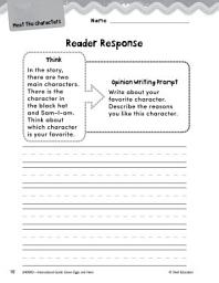 Icon image Green Eggs and Ham Reader Response Writing Prompts