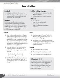 Icon image Operations and Algebraic Thinking Leveled Problems: Write Equations: Write Equations