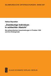 Icon image 'Zweideutige Individuen in schlechter Absicht': Die antisemitischen Ausschreitungen in Thrakien 1934 und ihre Hintergründe