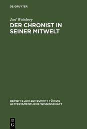 Icon image Der Chronist in seiner Mitwelt