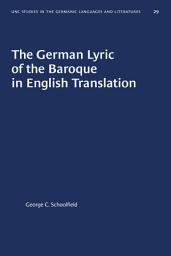 Icon image The German Lyric of the Baroque in English Translation