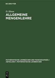 Icon image Allgemeine Mengenlehre