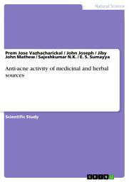 Icon image Anti-acne activity of medicinal and herbal sources