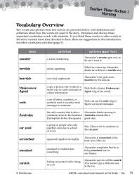 Icon image Alexander and the Terrible, Horrible--Vocabulary Activities