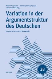 Icon image Variation in der Argumentstruktur des Deutschen