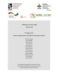 Icon image "It takes two": Women’s empowerment in agricultural value chains in Malawi