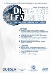 Icon image Distance Learning: Volume 18 #4