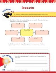 Icon image Read & Succeed Comprehension Level 5: Summarizing Passages and Questions