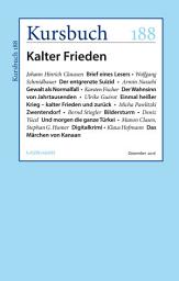 Icon image Kursbuch 188: Kalter Frieden