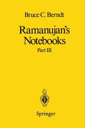 Icon image Ramanujan’s Notebooks: Part III