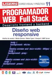 Icon image PROGRAMACION WEB Full Stack 11 - Diseño web responsive: Desarrollo frontend y backend - Curso visual y práctico