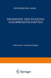 Icon image Ergebnisse der Exakten Naturwissenschaften: Sechzehnter Band