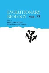 Icon image Evolutionary Biology: Volume 33