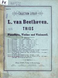 Icon image Trio fur Pianoforte, Clarinette oder Violine und Violoncell in Es dur (Mi b. majeur)