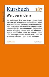 Icon image Kursbuch 187: Welt verändern