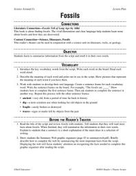 Icon image Fossils Reader's Theater Script and Lesson
