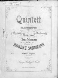Icon image Quintett fur Pianoforte, 2 Violinen, Viola und Violoncello von Robert Schumann