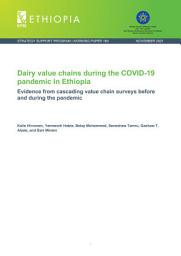 Icon image Dairy value chains during the COVID-19 pandemic in Ethiopia: Evidence from cascading value chain surveys before and during the pandemic