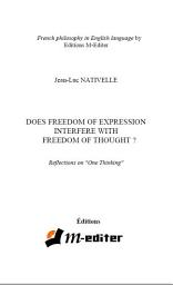 Icon image Does freedom of expression interfere with freedom of thought ?