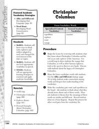 Icon image Academic Vocabulary Level 2--Christopher Columbus