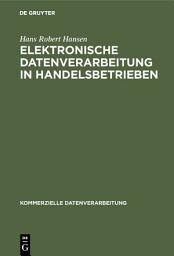 Icon image Elektronische Datenverarbeitung in Handelsbetrieben