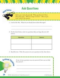 Icon image Read & Succeed Comprehension Level 3: Asking Questions Passages and Questions