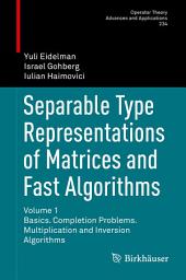 Icon image Separable Type Representations of Matrices and Fast Algorithms: Volume 1 Basics. Completion Problems. Multiplication and Inversion Algorithms