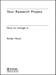 Icon image Your Research Project: How to Manage it