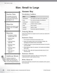 Icon image Vocabulary Ladder for Size-- Small to Large