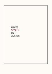 Icon image White Spaces: Selected Poems and Early Prose