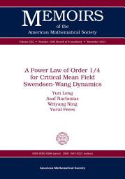 Icon image A Power Law of Order 1/4 for Critical Mean Field Swendsen-Wang Dynamics