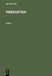 Icon image F. Schleiermacher: Predigten. Band 1