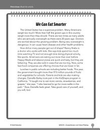 Icon image Test Prep Level 3: We Can Eat Smarter Comprehension and Critical Thinking