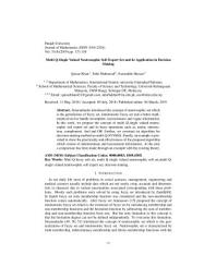 Icon image Multi Q-Single Valued Neutrosophic Soft Expert Set and its Application in Decision Making