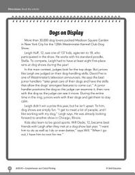 Icon image Test Prep Level 3: Dogs on Display Comprehension and Critical Thinking